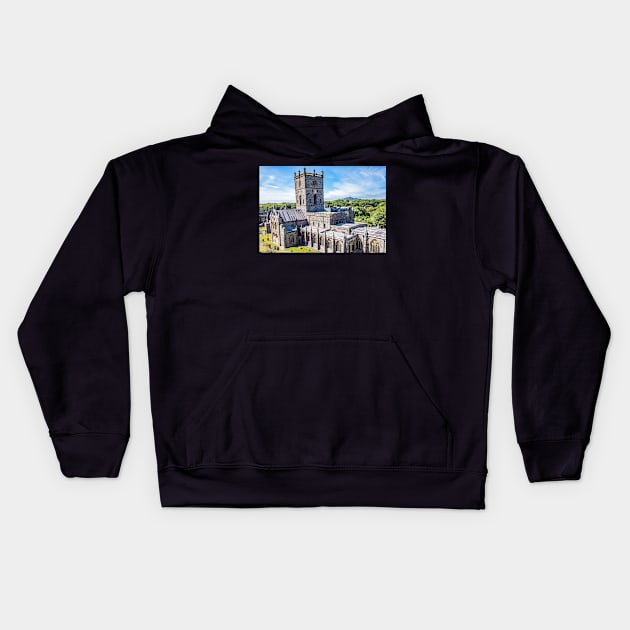 St Davids Cathedral, Wales Kids Hoodie by yackers1